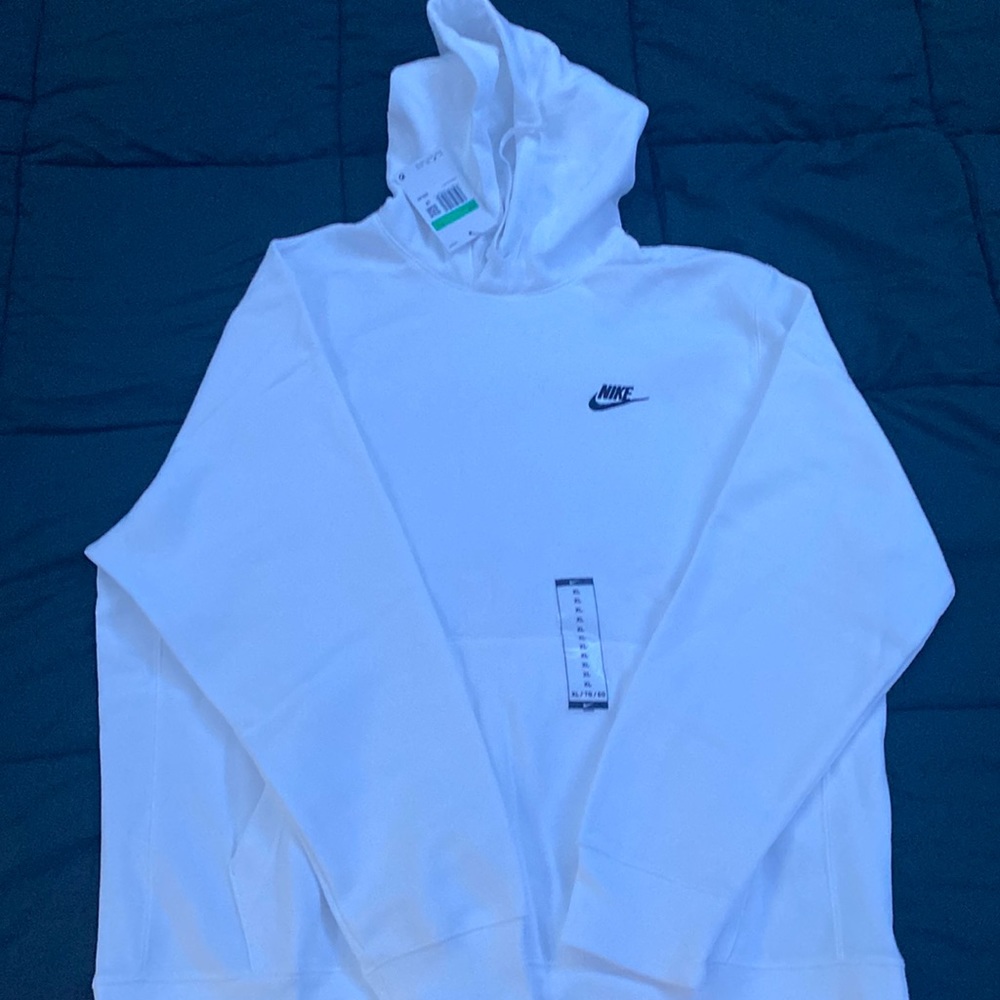 Nike, size-XL men’s, white, hoddie.